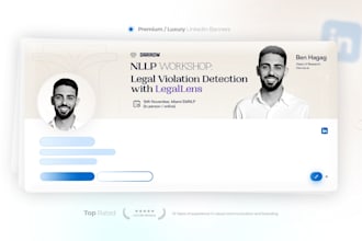 design linkedin banner, cover, header
