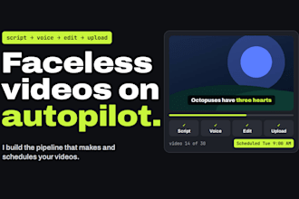 build a faceless youtube automation pipeline with ai and n8n