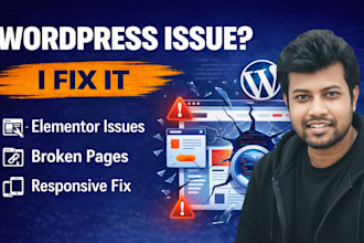 fix wordpress issues, layout problems, and elementor errors