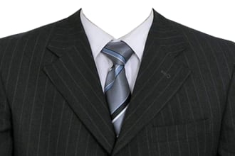enhance and wear coat tie on your photo