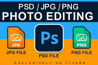 do any photo edit, fix, and modify any design files