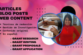 write fluent, creative and professional content in spanish