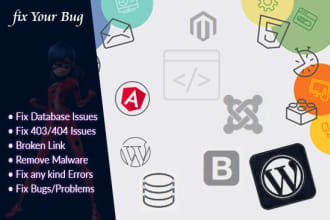 fix any kind of bugs,malware for wordpress, magento, php, laravel