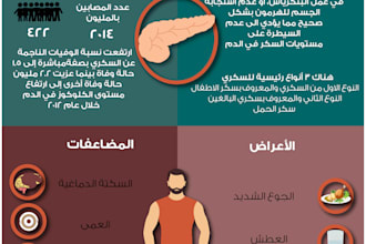design an arabic and english infographic