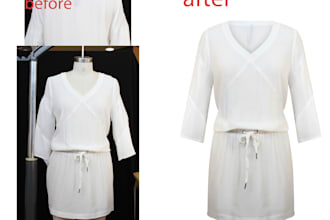 wrinkle remove,ghost mannequin image manipulation,neck joint