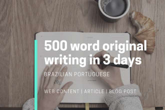 write articles and blog posts in brazilian portuguese