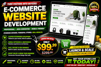 make ecommerce website in 99 only