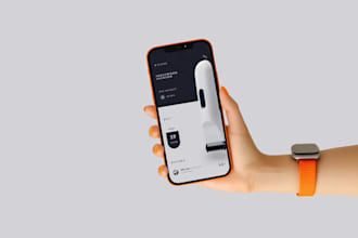 design your sleek mobile app UI UX figma prototype in 24 hrs