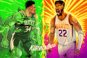 draw sport illustrations or anything in my style