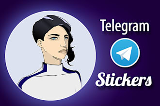 illustrate your telegram or whatsapp stickers