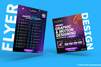design eye catching event flyers, postcards, and marketing materials