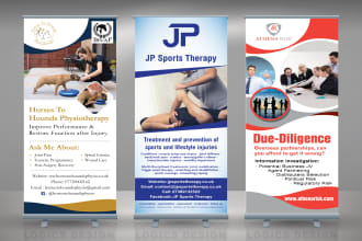 do outstanding roll up banner design in 24 hours