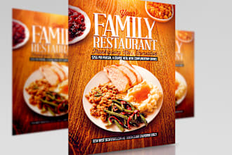 design food flyer or menu