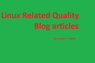 write blog entries related to linux and server side things