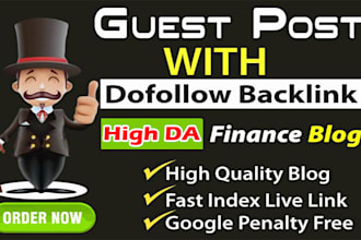 guest post on high da high quality finance blog