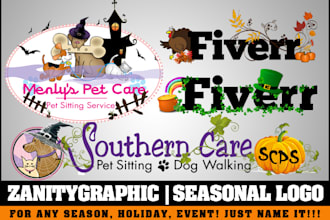 turn your logo into summer, autumn or any holiday theme
