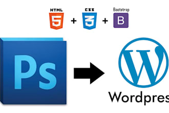convert psd to html, psd to wordpress within 2 days