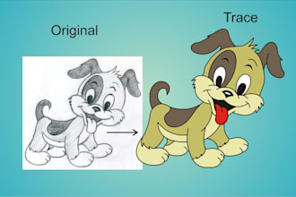 trace your logo or hand made design