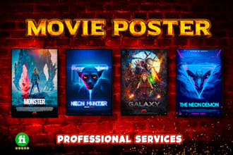 design movie poster and advertisement poster