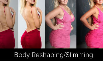 retouch or edit photo to make your face and body perfect