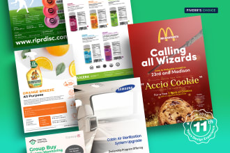 create eye catching flyers, brochures, and social media ads
