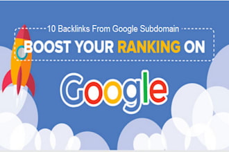help your rankings with 10 google domain dofollow backlinks