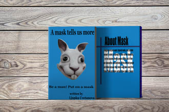 create a professional book cover and page design