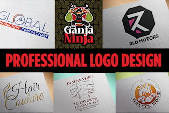 custom logo design, unique and professional for your brand
