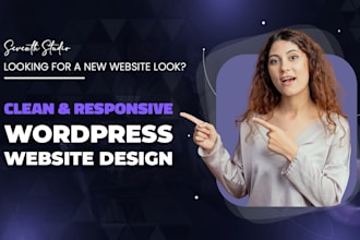 design a professional wordpress website or web design