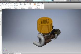 make a professional 3d modeling in inventor fusion 360 and solidworks