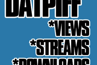 deLIVER 4k views, 1k streams, and 4k downloads to your datpiff mixtape