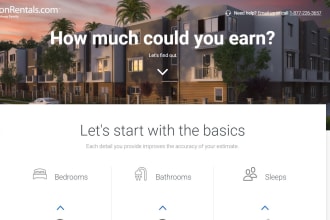 vacation rental website development