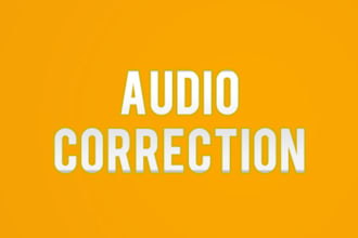 correct the audio on your video