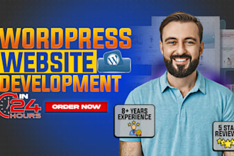 create a wordpress website within 24 hours
