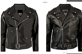 create excellent vector illustration of fashion garment