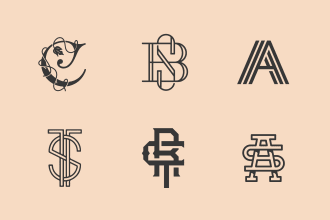 design initials monogram logo
