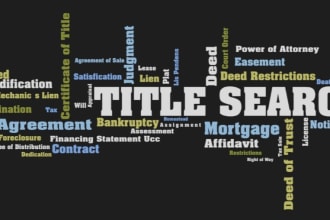 do US mortgage title search in title industry