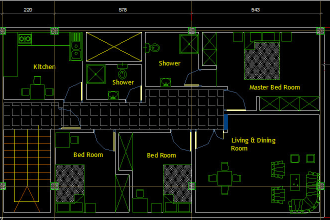autocad or sketch up 3d or any civil engineering drawings