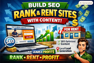 build SEO optimized rank and rent site with powerful content