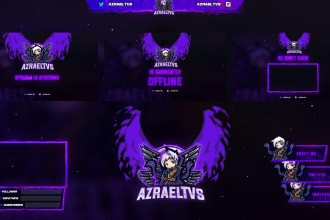 design a unique and animated twitch overlay