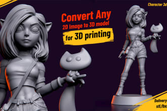 do 3d sculpting any characters for 3d printing