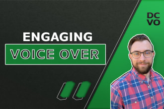 professionally record a deep american male voice over