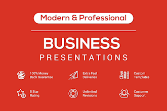 design business presentation in powerpoint or google slides