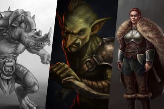 draw your dnd fantasy character or creature