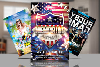 design any attractive event flyer for you