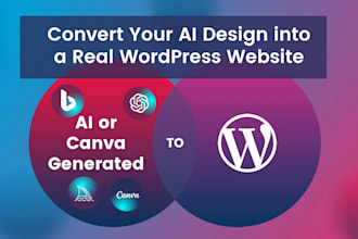convert your ai generated design into a stunning wordpress website