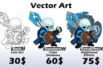 design character, illustrations for commercial use