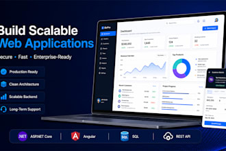 develop custom web app using asp net core and angular