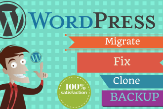 transfer, migrate, clone wordpress website