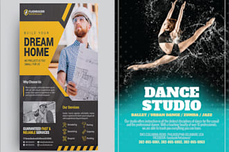 design amazing flyers, brochures and posters